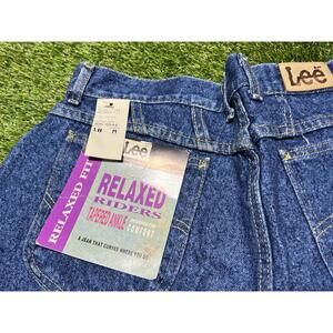 Lee Riders Tapered Relaxed High Rise Denim Blue Jeans Size 18 M Mom Grunge 34x30